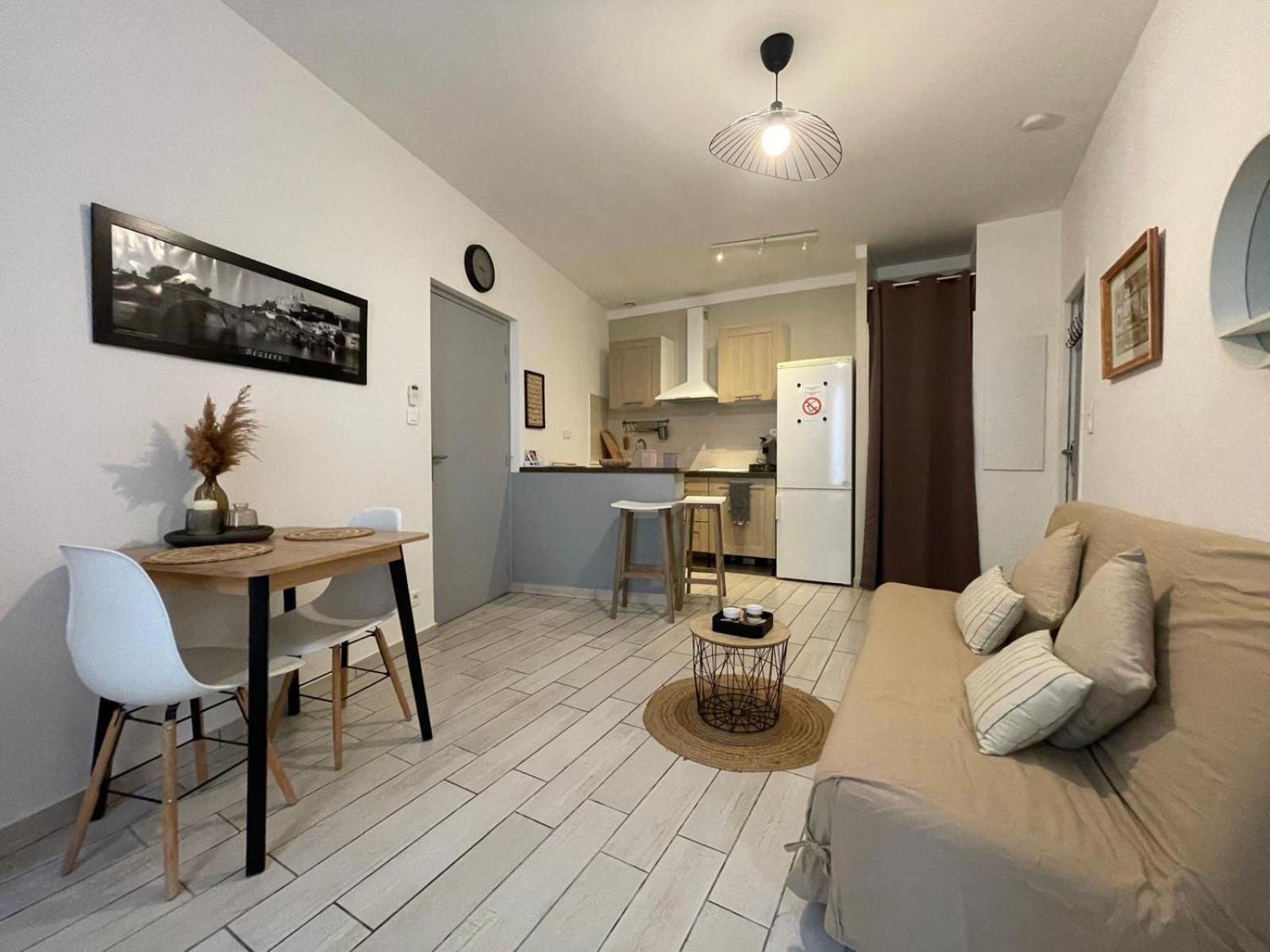 Joli Appartement Hypercentre T2, Classe Meuble De Tourisme 3 Avec Parking Gratuit Béziers Esterno foto