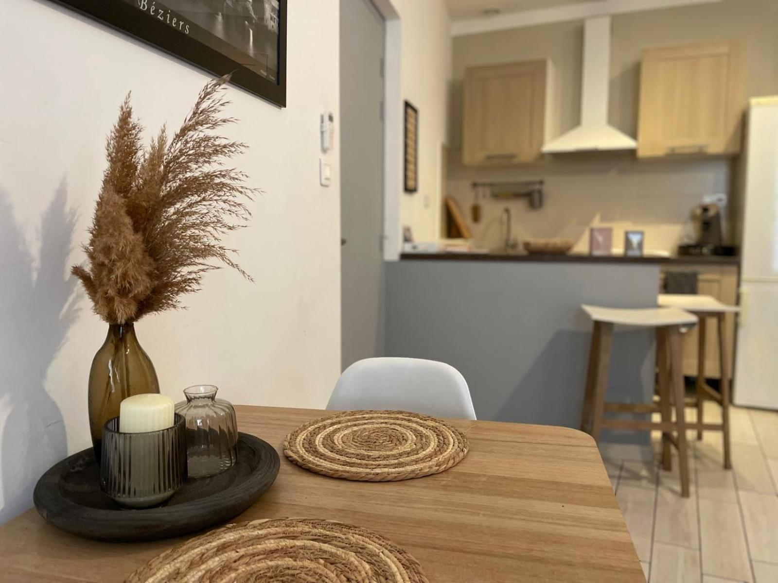 Joli Appartement Hypercentre T2, Classe Meuble De Tourisme 3 Avec Parking Gratuit Béziers Esterno foto