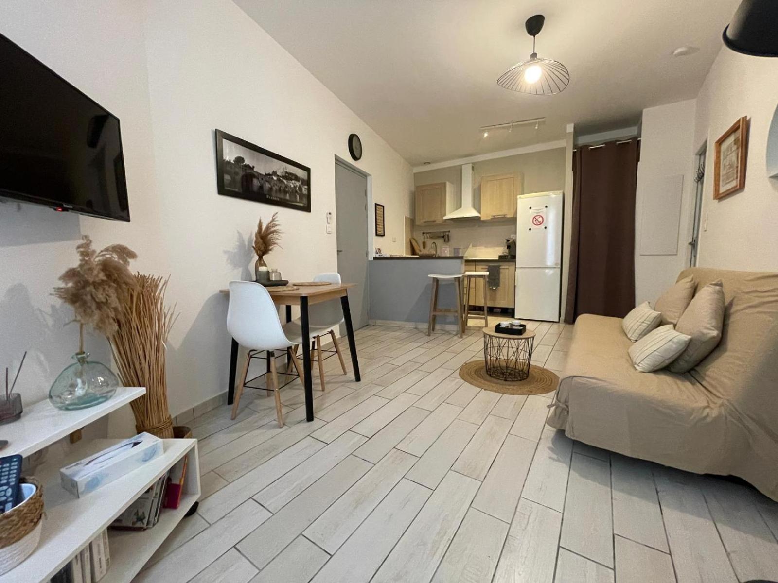 Joli Appartement Hypercentre T2, Classe Meuble De Tourisme 3 Avec Parking Gratuit Béziers Esterno foto